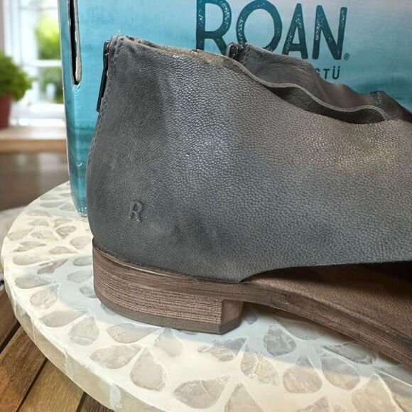 Bed Stu Betty Leather Back‑Zip Sandal Handcrafted Criss‑Cross Peep‑Toe Size 8 - Picture 9 of 16